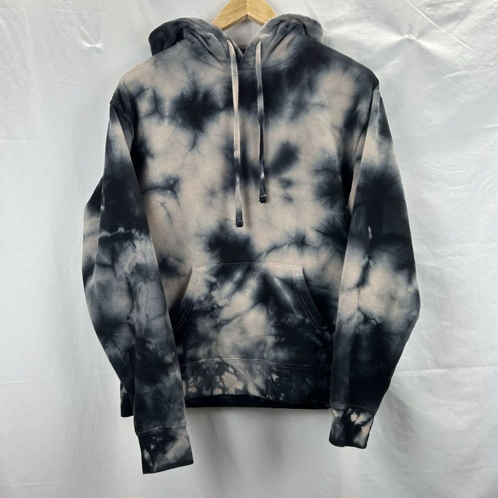 Zine Hoodie Medium Sweatshirt Tie Dye Black